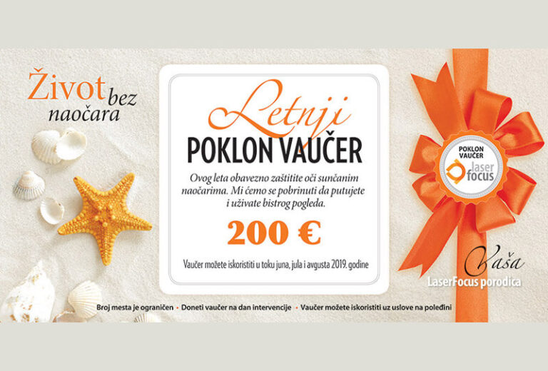 Summer gift voucher Laserfocus Center for Eye Microsurgery